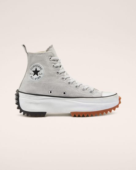 Sapatos Plataforma Converse Run Star Hike Smoked Lona Cano Alto Feminino Branco | PT C04318T